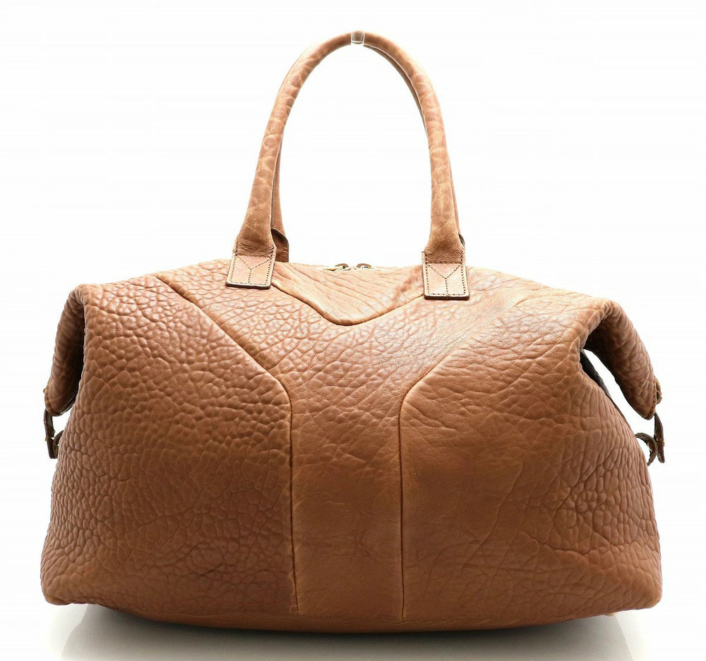 Saint Laurent Yves YSL Easy Boston Bag Leather Brown